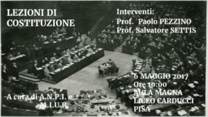 Locandina lezioni di costituzione