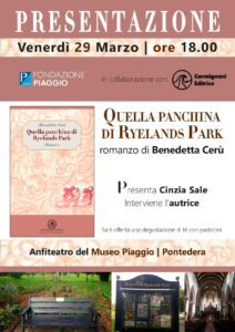 Presentazione libro: Quella panchina di Ryelands Parks
