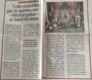 Articolo sui quotidiani