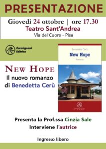 Locandina presentazione libro New Hope Locandina presentazione libro New Hope