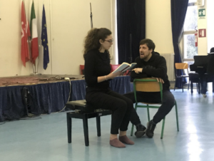 Alunni alle prove di teatro Alunni alle prove di teatro