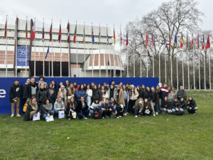 Studenti e docenti davanti al Consiglio d'Europa